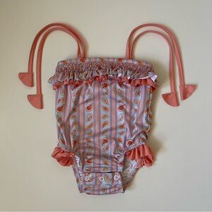 Smockingbird Girls Under The Sea One Piece Swimsuit - 12M